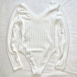 SHEIN Unity Plunging Neck Long Sleeve Bodysuit